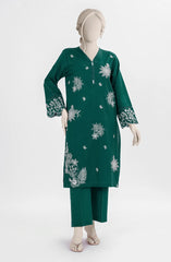 EMBROIDERED CAMBRIC STITCHED 2 PIECE