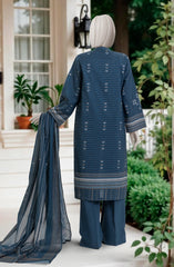 PRINTED ZARI TAR LAWN STITCHED 3 PIECE