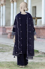 EMBROIDERED CAMBRIC STITCHED 3 PIECE