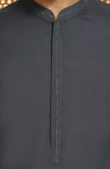 GREY BLENDED EMBROIDERED KURTA