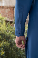 ELECTRIC BLUE 100% COTTON KAMEEZ SHALWAR