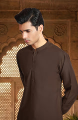 BROWN BLENDED KAMEEZ SHALWAR