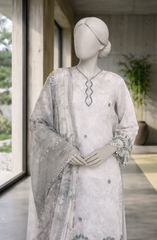 EMBROIDERED PRINTED LAWN 3PCS UNSTITCHED