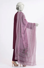 EMBROIDERED CAMBRIC 3PCS UNSTITCHED