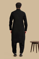 BLACK 100% COTTON KAMEEZ SHALWAR