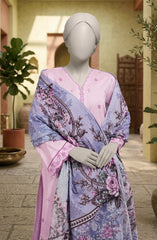 EMBROIDERED CAMBRIC 3PCS UNSTITCHED