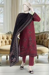 PRINTED KHADDAR 3PCS UNSTITCHED