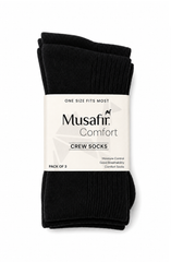 MUSAFIR COMFORT CREW SOCKS (PACK OF 3)