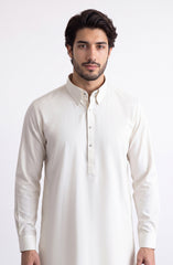 OFF-WHITE BLENDED KURTA PAJAMA