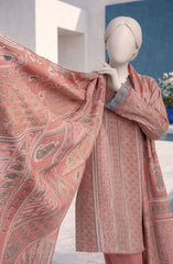 PRINTED TEXTURED LAWN 3PCS UNSTITCHED
