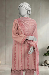 EMBROIDERED CAMBRIC 3PCS UNSTITCHED