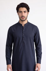 NAVY BLENDED KAMEEZ SHALWAR