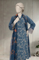 EMBROIDERED CAMBRIC 3PCS UNSTITCHED
