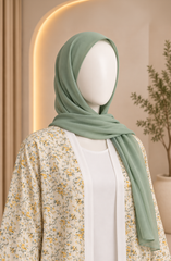 GREEN PRINTED ABAYA