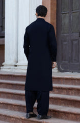 NAVY 100% COTTON KAMEEZ SHALWAR