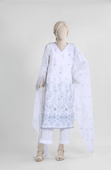 EMBROIDERED CAMBRIC 3PCS UNSTITCHED