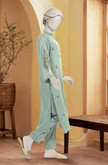 EMBROIDERED VISCOSE STITCHED 2 PIECE