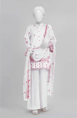 EMBROIDERED CAMBRIC STITCHED 3 PIECE