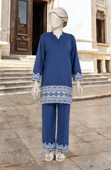 EMBROIDERED CAMBRIC STITCHED 2 PIECE