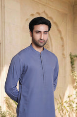 MUTED-PURPLE BLENDED KAMEEZ SHALWAR