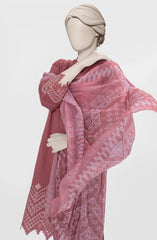 EMBROIDERED CAMBRIC STITCHED 3 PIECE
