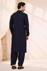 NAVY BLENDED KAMEEZ SHALWAR