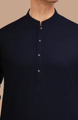 NAVY BLENDED KAMEEZ SHALWAR
