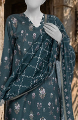 PRINTED TEXTURED LAWN 3PCS UNSTITCHED