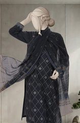 EMBROIDERED CAMBRIC 3PCS UNSTITCHED