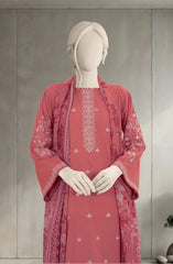 EMBROIDERED CAMBRIC 3PCS UNSTITCHED