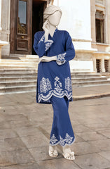 EMBROIDERED CAMBRIC STITCHED 2 PIECE