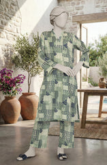 PRINTED CAMBRIC STITCHED 2 PIECE