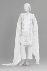 EMBROIDERED CAMBRIC STITCHED 3 PIECE