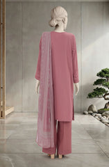 EMBROIDERED CAMBRIC 3PCS UNSTITCHED