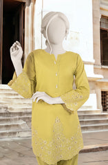 EMBROIDERED CAMBRIC STITCHED 2 PIECE