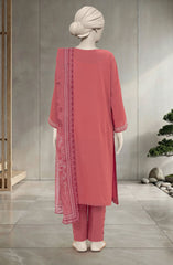 EMBROIDERED CAMBRIC 3PCS UNSTITCHED