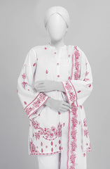 EMBROIDERED CAMBRIC STITCHED 3 PIECE