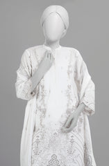 EMBROIDERED CAMBRIC STITCHED 3 PIECE