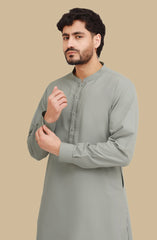 SAGE BLENDED EMBROIDERED KAMEEZ SHALWAR