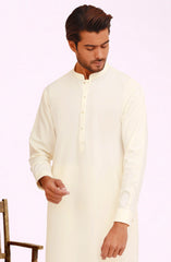 CREAM BLENDED KAMEEZ SHALWAR