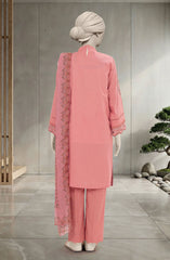 EMBROIDERED CAMBRIC 3PCS UNSTITCHED