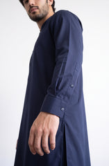 NAVY BLENDED KAMEEZ SHALWAR