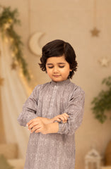 LATTE BLENDED EMBROIDERED KURTA