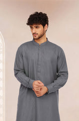 LIGHT-GREY BLENDED KAMEEZ SHALWAR