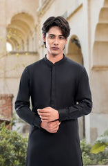 BLACK 100% COTTON KAMEEZ SHALWAR