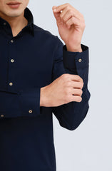 NAVY 100% COTTON KAMEEZ SHALWAR