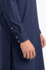 NAVY BLENDED KAMEEZ SHALWAR