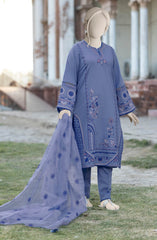 EMBROIDERED CAMBRIC STITCHED 3 PIECE