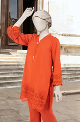 EMBROIDERED CAMBRIC STITCHED 2 PIECE