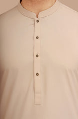 NATURAL-BEIGE BLENDED KAMEEZ SHALWAR